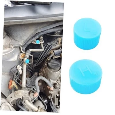 Blue Replacement Valve Caps for Car Air Conditioning, Car Refrigerant 2PCS - Image 1 of 4