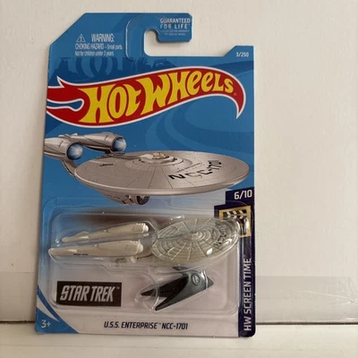 Hot Wheels Screen Time 6/10 STAR TREK U.S.S. Enterprise NCC-1701  NIP 3/250 - Image 1 of 4
