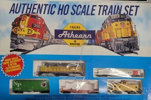 HO Scale Athearn SANTA FE FREIGHT Train Set vintage 1001 in box locomotive - Picture 1 of 10