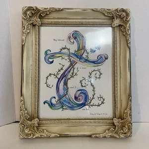 Impresión a lápiz de colores (14” 12”) “Mi amado es mío y yo soy su” Canción de canciones - Imagen 1 de 7