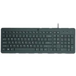 HP 150 Kabelgebunden Tastatur Deutsch, QWERTZ Schwarz - Bild 1 von 2