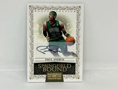 PAUL PIERCE 2010-11 Panini National Treasures Springfield Bound #5 Auto 19/25 - Image 1 of 4