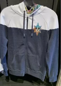 Felpa con cappuccio zip intera Walt Disney World Four Parks Bussola Topolino taglia L - Foto 1 di 2