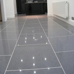 Grey Sparkly Quartz Tiles 400mm x 400mm x 10mm - Picture 1 of 4