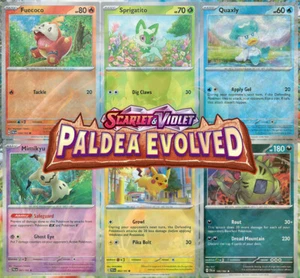 Pokemon TCG SV02 Paldea Evolved | Choose Your Card | Holo/Reverse Holos/C/UC - Picture 1 of 197