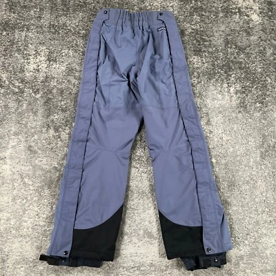 Pantalones de esquí Patagonia para mujer 10 azules negros con cremallera en las piernas bolsillos logotipo snowboard Foto 1 de 4