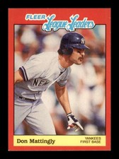 1989 Fleer League Leaders Don Mattingly #25 ID: 13595