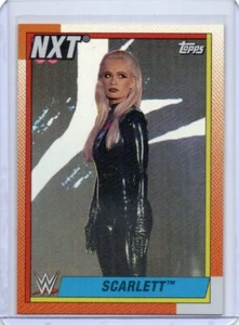 2021 Topps Heritage WWE SP Rainbow Foil Card #92 Scarlett NXT - Free Shipping - Picture 1 of 2