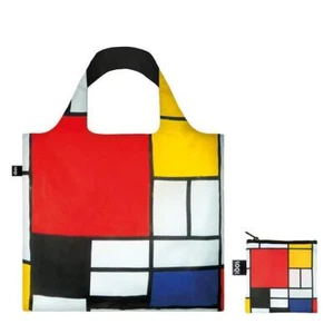 Bolsa LOQI PIET MONDRIAN De Compras Para Viaje A La Playa 50 Cm PLEGABLE - Imagen 1 de 2