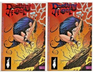 Destiny Angel #2 Red + Blue Foil Variants (Dark Fantasy Production 1996) NM/NM+ - Picture 1 of 4