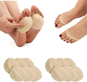 Women's Toe Cover with Padding Toe Topper Liner Socks Non-Skid Bottom 2-6 Pairs - Picture 1 of 7
