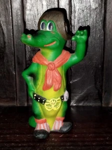 DE COLECCIÓN RARO HANNA BARBERA WALLY GATOR VARIANTE ARGENTINA JUGUETE DE GOMA 8.5" - Imagen 1 de 12