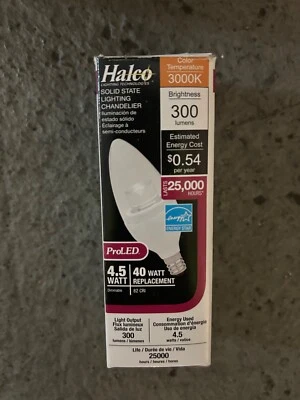 Halco ProLED 40 Watt Replacement Bulb, B11 80184 10 Bulb Box - Image 1 of 4