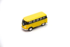 2.5" Kinsmart 1962 VW Volkswagen Bus Diecast Model Toy Car 1:64 Yellow - Picture 1 of 3