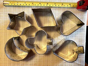 Metal Cookie/Sandwich Cutters, Set of 6, 2"Deep: Clubs,Diamonds,Spades,Hearts +2 - Picture 1 of 11