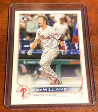 LUKE WILLIAMS Rookie Card 2022 Topps Series One #62 MLB Philadelphia Phillies
