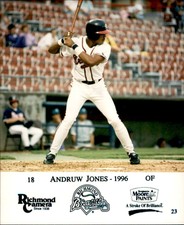 1996 Richmond Braves Richmond Camera #23 Andruw Jones - NM Baseball Photo Card