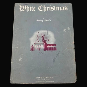 Vintage 1942 WHITE CHRISTMAS Noten von Irving Berlin Piano Holiday Song - Bild 1 von 4