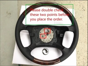1994-2003 for BMW E38 E39 7 & 5 Series Steering Wheel Walnut Wood Black Leather - Picture 1 of 11