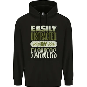 Easily Distracted Farmers Farming Childrens Kids Hoodie - Picture 1 of 84