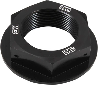 Works Connection Steering Stem Nut - Black Motorcycle ATV/UTV Street Bike 24-370 - Image 1 of 4