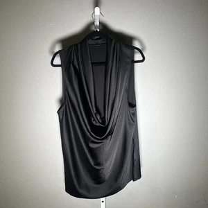 Boston Proper Blouse Black Size Xl Scoop Neck - Picture 1 of 4