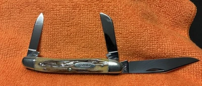 Cuchillo de bolsillo Case XX #53087 1940-1964 Stockman, ciervo genuino. 3 hojas SH, SP, PEN. Foto 1 de 4