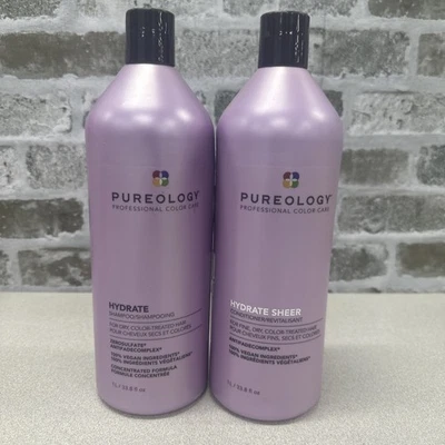 Pureology HYDRATE Shampoo and Hydrate Sheer Conditioner JUMBO 33.8 oz. - Image 1 of 4