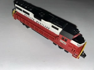 Bachmann N Scale Western Maryland Diesel Locomotive Engine GP-40 #3796 Brandnew - Picture 1 of 8