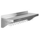 Mahlzeit Edelstahl  K�chenregal,  Stangendesign, Regal  Edelstahlregal Wandregal