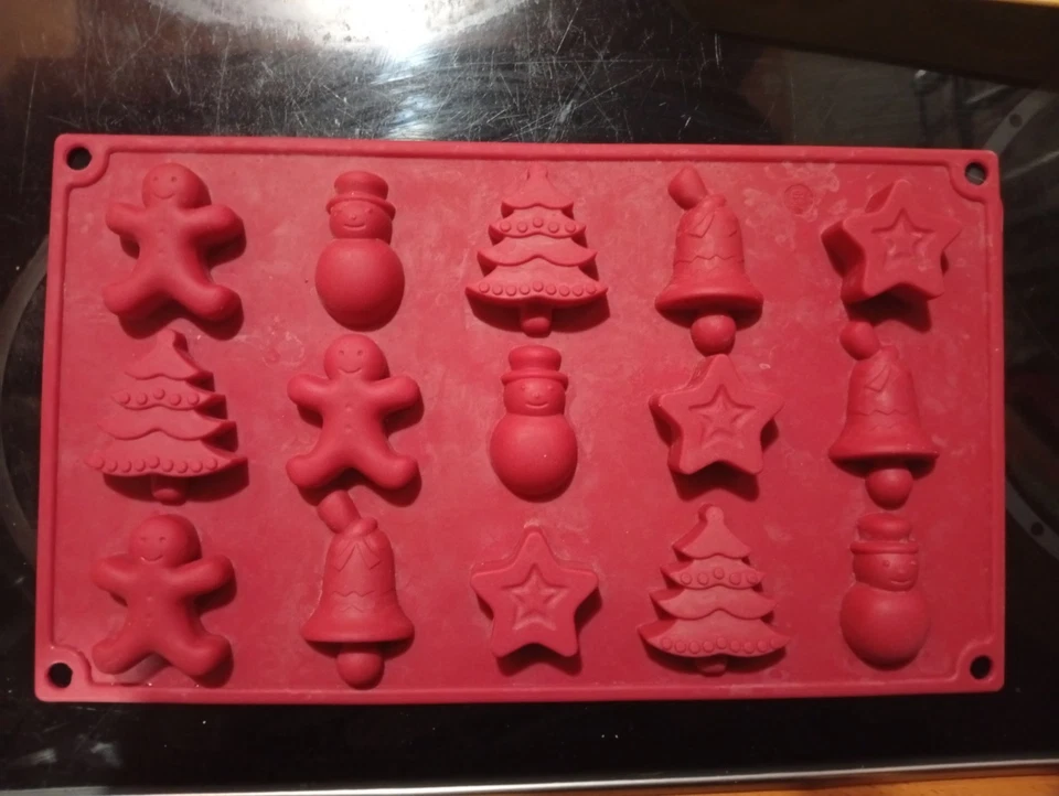 Silikon Weihnachten Backform Fondant Tortendeko Form Pfoten Katzenpfoten - Bild 1 von 1