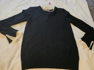 Maglione donna taglia M Vila Milano nero maglia elasticizzato usato in ottime condizioni - Foto 1 di 8