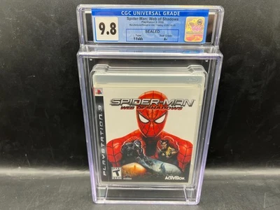 Spider-Man Web of Shadows PS3 CGC 9.8 A+ FACTORY SEALED RARE WATA VGA - Image 1 of 4