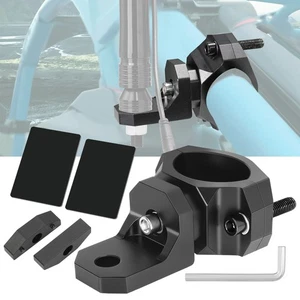 UTV LED Whip Light Flag 1.75"-2" CNC Roll Bar Cage Mount Bracket For RZR Can Am  - Picture 1 of 10