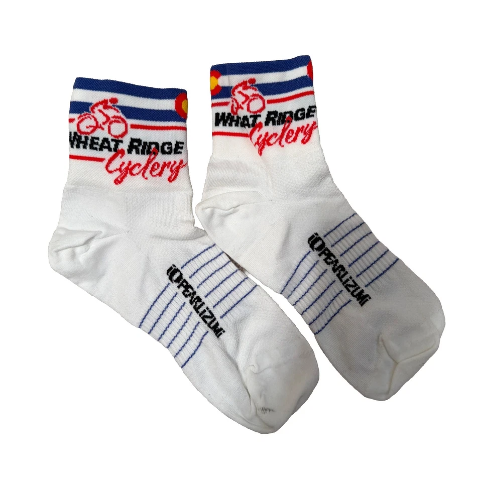 [NUEVO] Calcetín de ciclismo Pearl Izumi para hombre Wheat Ridge Cyclery talla mediana Foto 1 de 1