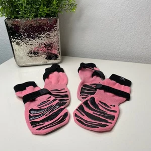 DOK TigerToes Premium Non-Slip Dog Socks Sassy Pink XL - Picture 1 of 9