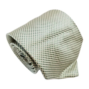Brooks Brothers Necktie Green Geometric Pattern Men's Silk Neck Tie Jacquard - Picture 1 of 5