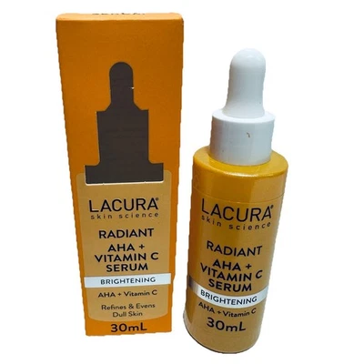 Lacura Radiant AHA + Vitamin C Serum Brightening 30ml Beauty Skin Care - image 1 of 4