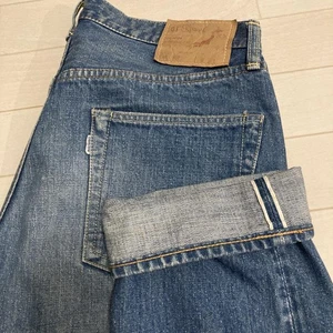 orSlow 107 Red Selvage Denim Jeans M 2 Zip Fly Used JAPAN - Picture 1 of 10