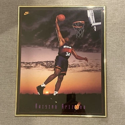 Vintage Charles Barkley NIKE Phoenix Suns Raising Arizona Framed NBA Poster 90'S - Image 1 of 4