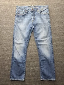 Mavi Jeans Mens 32x31 Josh Relaxed Fit Bootcut Distressed Stretch Light Wash - Picture 1 of 15