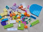 New Girls Lego Friends City 75+ Pieces Pink Purple Aqua Dot Flowers Bases Rabbit
