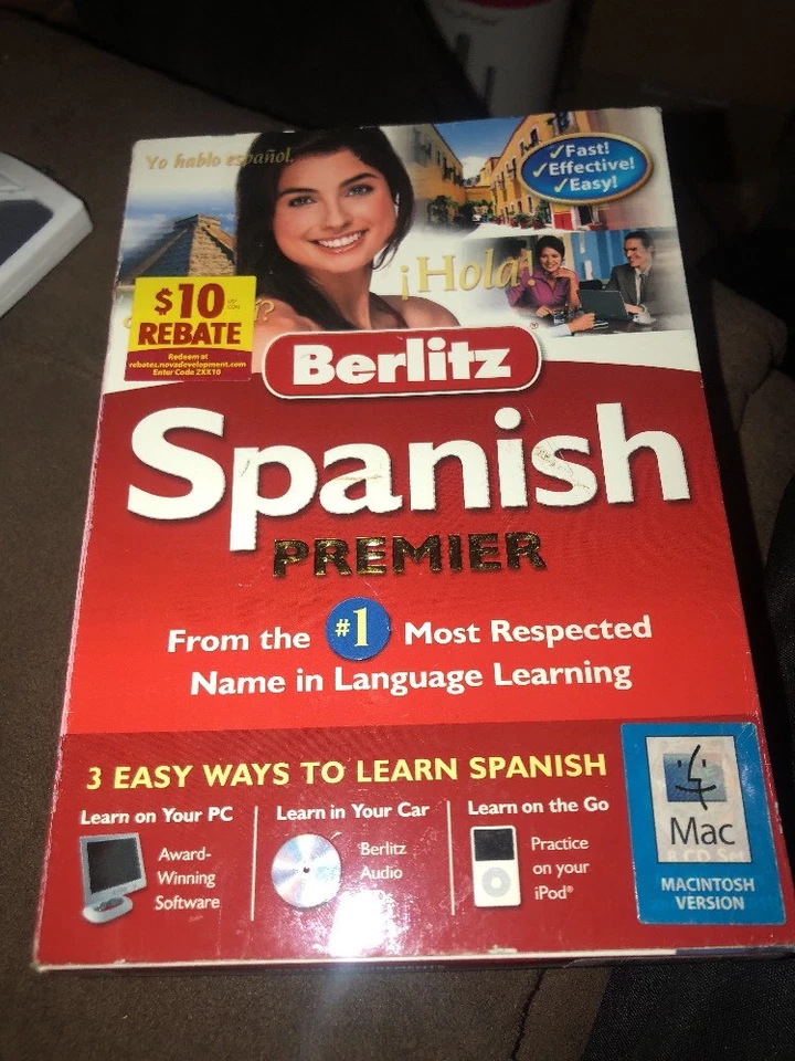 Berlitz Spanish Premier 3 Ways to Learn - Windows/Macintosh/ipod/CD Sealed S1E1 - Image 1 of 1