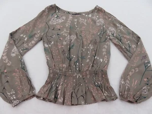 ZARA MANDARINE CHIFFON ULTRAFEINE BLUSE UK 6 KONTRAST CREME PETER PAN KRAGEN - Bild 1 von 13