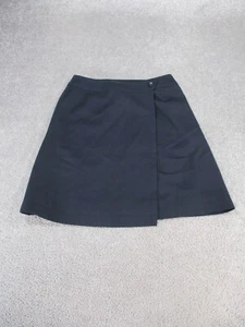 Chanel Boutique Skirt Womens 38 US 6 Navy Blue Wool Wrap - Picture 1 of 9