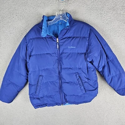 Chaqueta reversible LL Bean Mountain Down Puffer niños grandes 14-16 niños niñas Foto 1 de 4