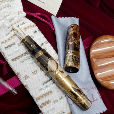 DANITRIO "Deer in the Autumn Scenery" Limited Edition Fountain Pen (MK-99) #8/28 - Image 1 of 4