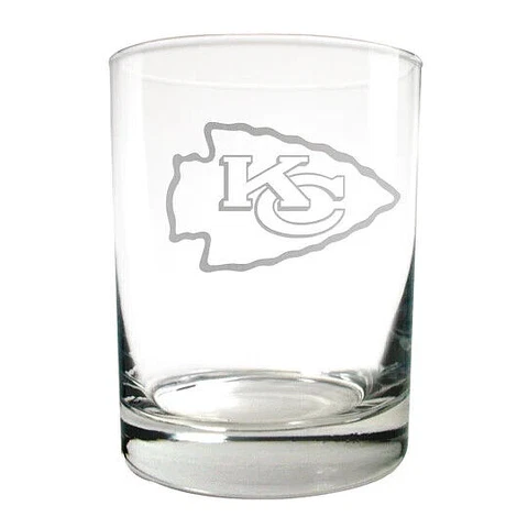 Kansas City Chiefs Great American Products 14 ounce Rocks Glass Cover