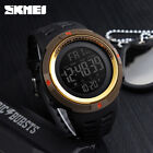 Men's Male Wristwatch Alarm Chronograph EL Light Shock Resistant 5ATM Watch 711