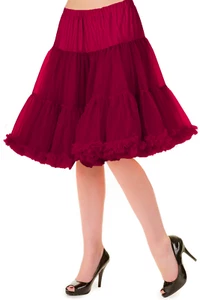 Bordeaux Rockabilly 20 Inches Retro Super Soft Light Petticoat BANNED Apparel - Picture 1 of 1